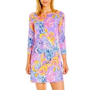 Lilly Pulitzer Lilac Verbena So Snappy Marlowe Dress size large
